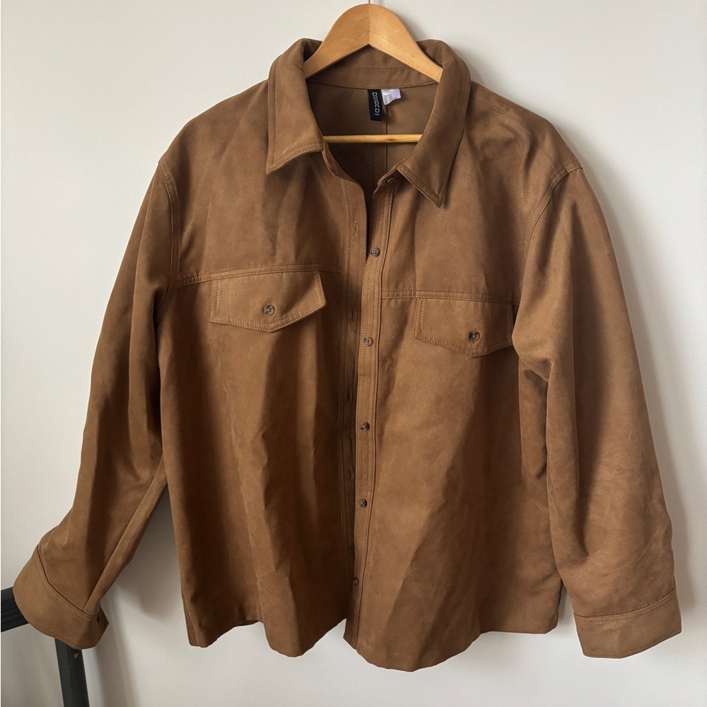 Divided Brown Lightweight Shirt Jacket